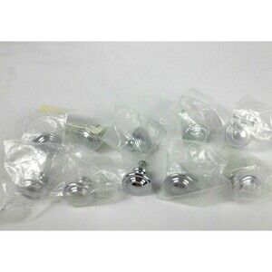 Zinc Chrome Cabinet Knobs Door Drawer Pulls Handles Kitchen 1.25 Inch Lot of 10
